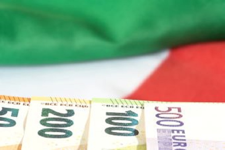 Italy flag euros